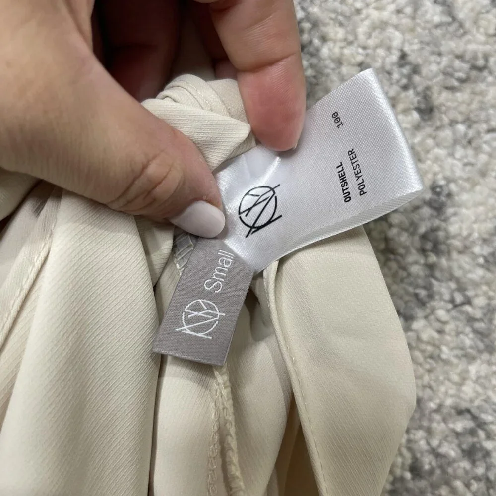 Nymph‎ Dress Womens Small Cream Sleeveless Maxi Cowl Neck Formal Slip Korea 2023 - Picture 9 of 12